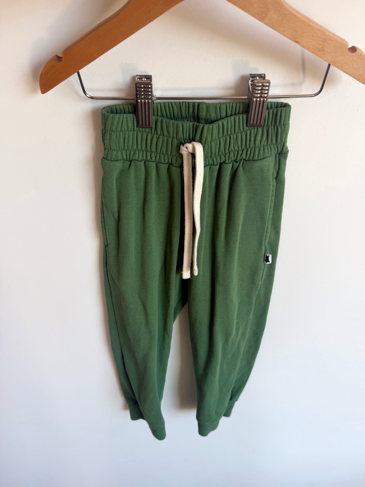 Little & Lively Emerald Green Joggers / 1-2T