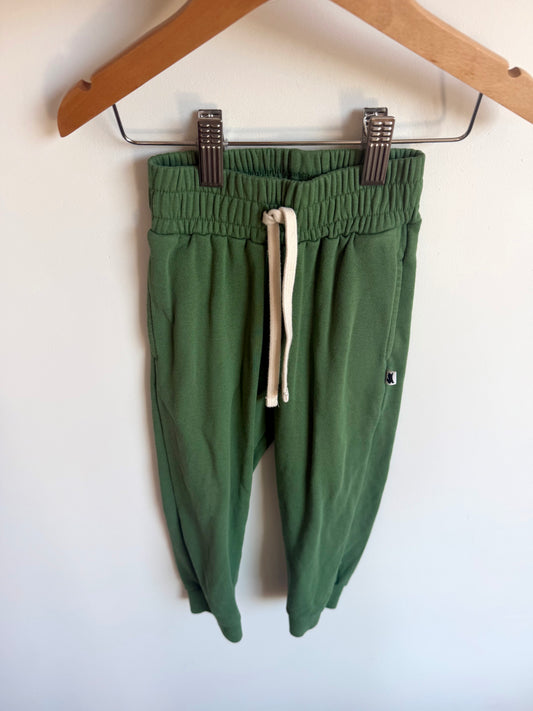 Little & Lively Emerald Green Joggers / 1-2T