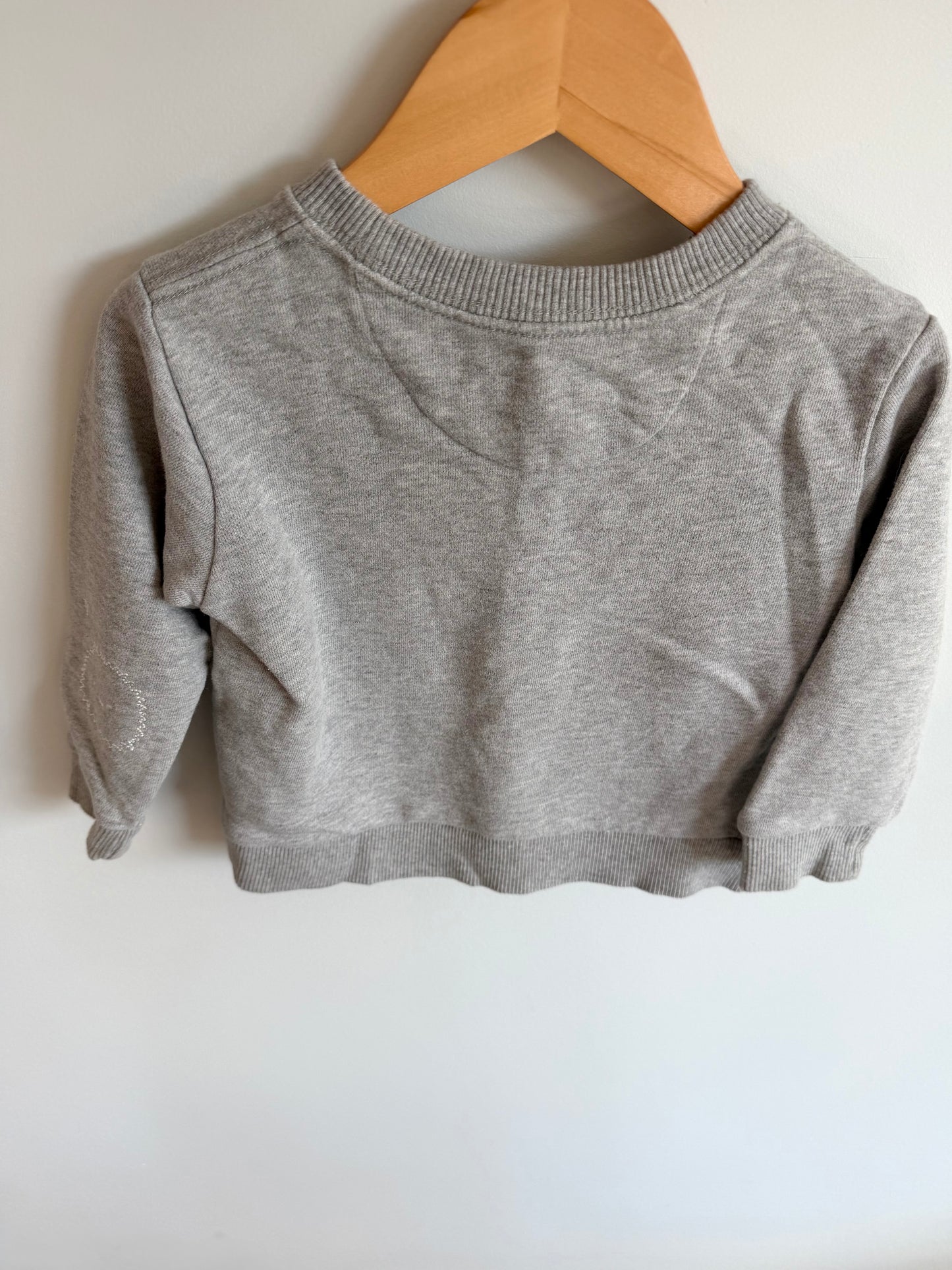 Grey Face Elbow Sweater / 2-3T
