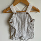 Vertical Stripe Overall Shorts/ 12m