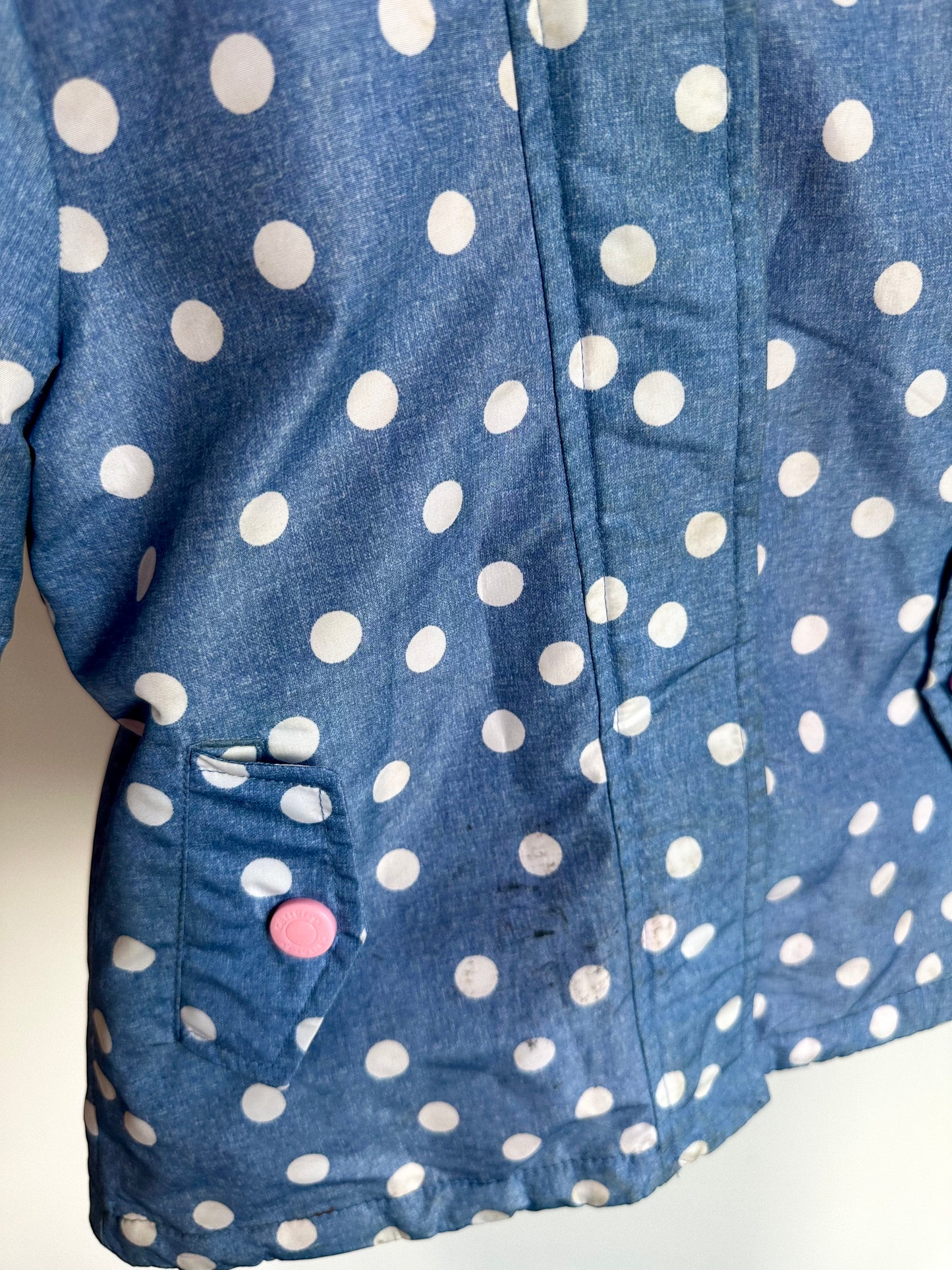 Blue Polkadot Hooded Jacket (PLAY) / 24m