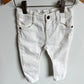 Zara White Stretch Denim Pants / 9-12m