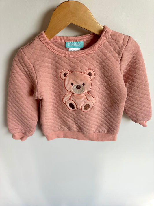 Teddy Quilted Crew + Leggings Set / 24m