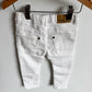 Zara White Stretch Denim Pants / 9-12m