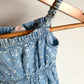 Heart Chambray Jumpsuit / 3-6m