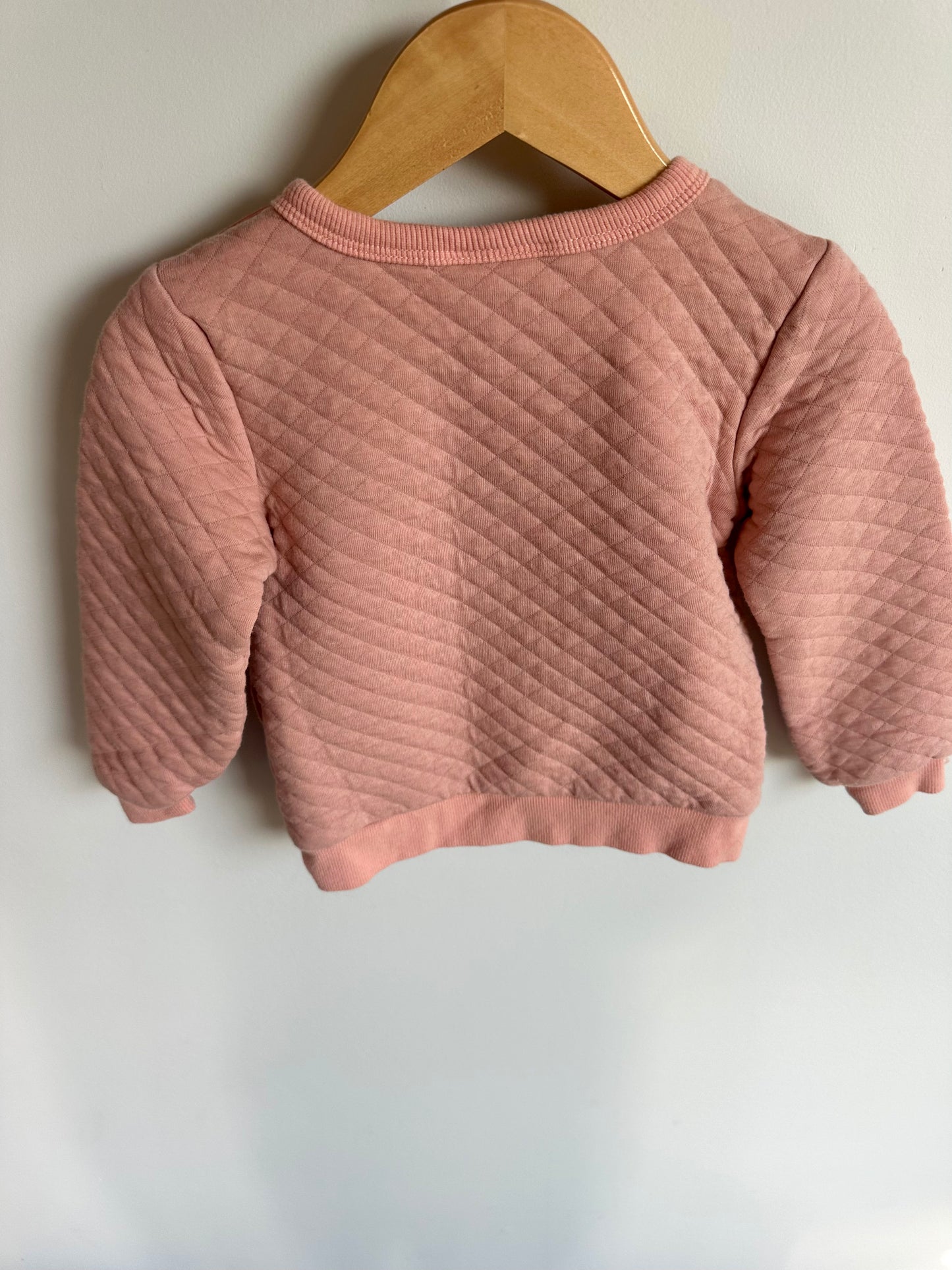 Teddy Quilted Crew + Leggings Set / 24m