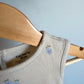 Blue Floral Ribbed Bodysuit Dress / 9m