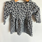 Grey Animal Print Dress / 6-12m