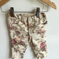 Floral Cream Jeans / 3-6m