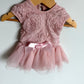 Olivia Rose Pink Bodysuit Dress / 0-3m