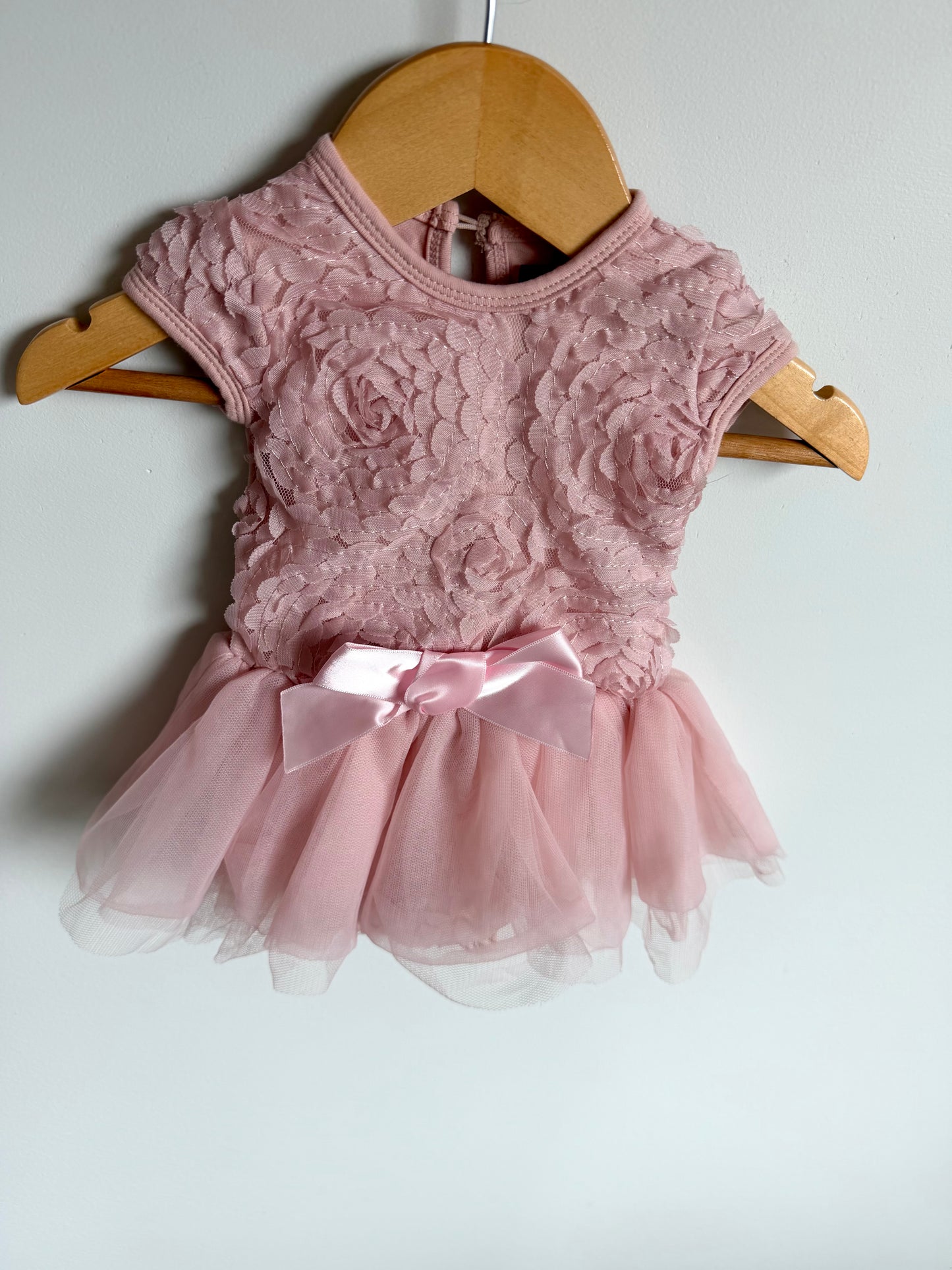 Olivia Rose Pink Bodysuit Dress / 0-3m