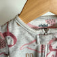 Grey Fleece Animal Sleeper / 6-9m