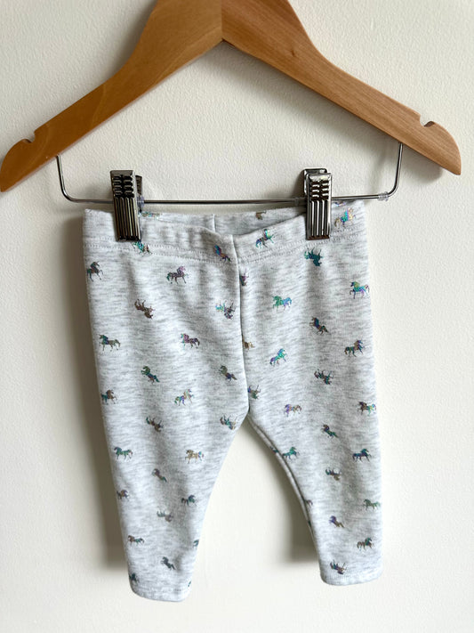 Unicorn Grey Pants / 6-12m