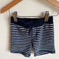 Striped Navy Shorts / 12m