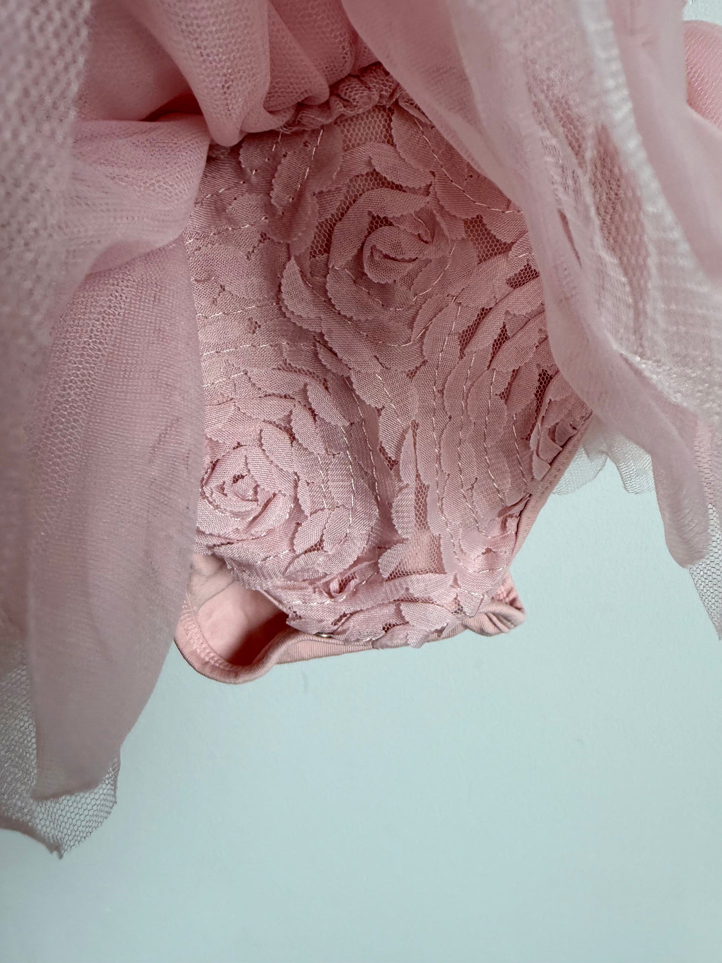 Olivia Rose Pink Bodysuit Dress / 0-3m