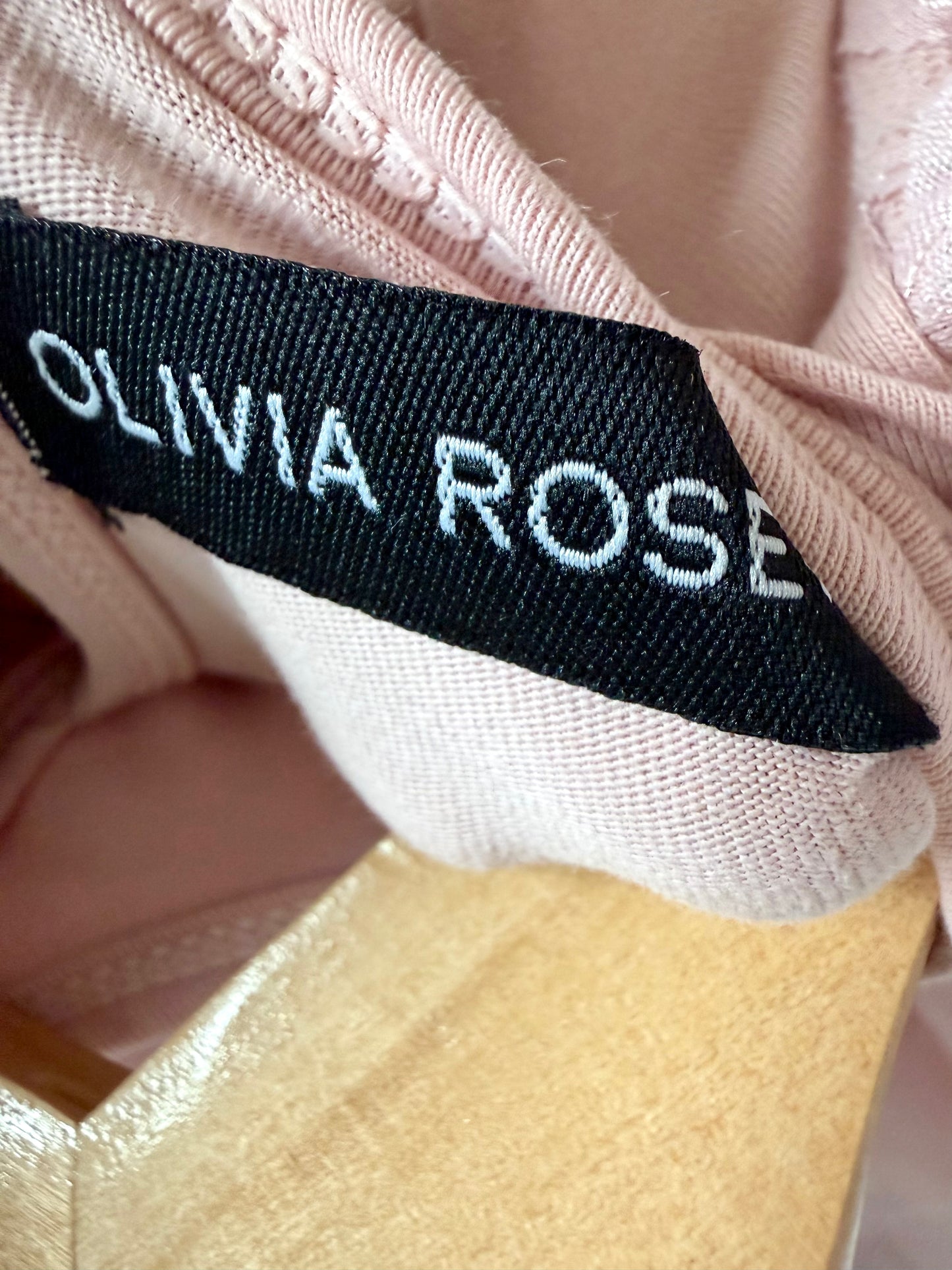 Olivia Rose Pink Bodysuit Dress / 0-3m