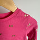 Pink Top with Gold Bows / 2T