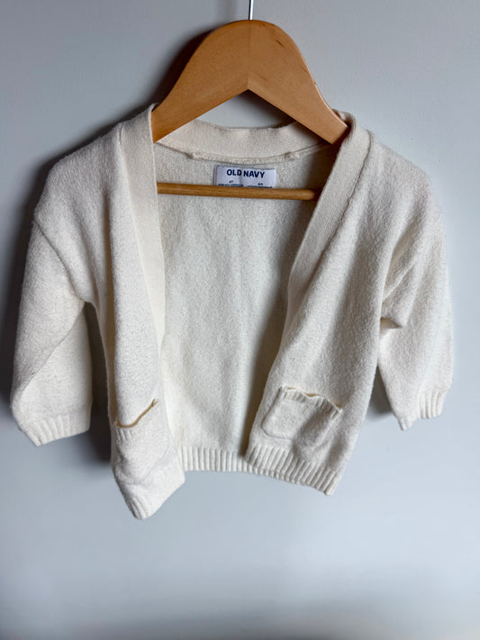 White Open Cardigan / 2T