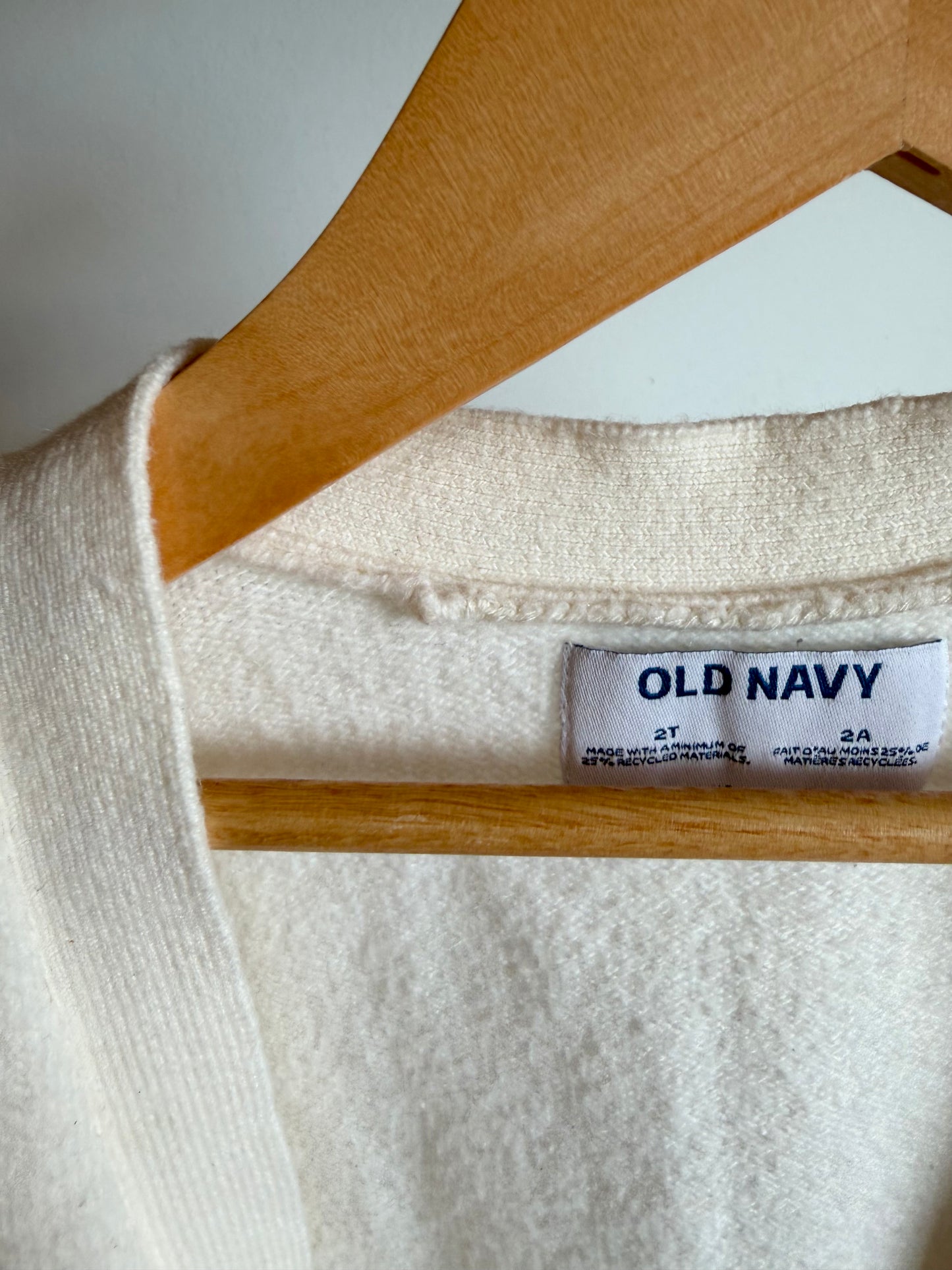 White Open Cardigan / 2T