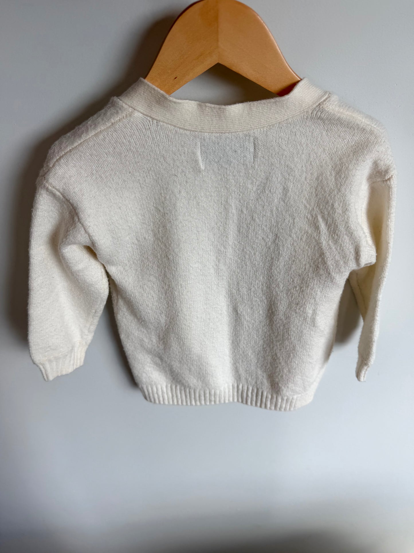 White Open Cardigan / 2T