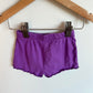Purple Ruffle Trim Heart Shorts / 6-12m
