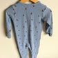 Wilson & Frenchy Blue Waffle Moon Print Sleeper / 12-18m