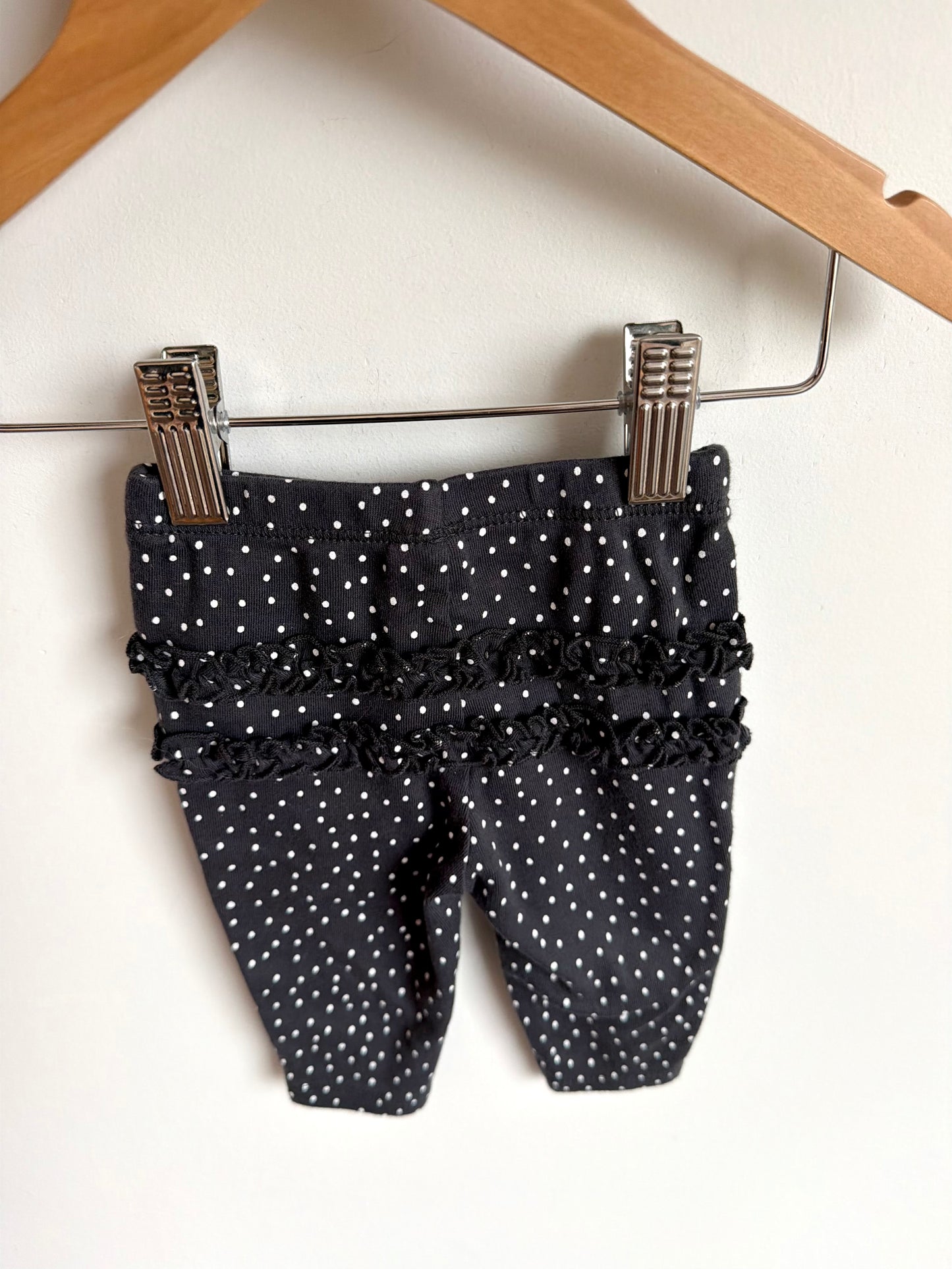 Polka Dot Black + White Pants / 3m