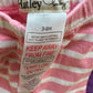 Pink White Striped Pants / 3-6m