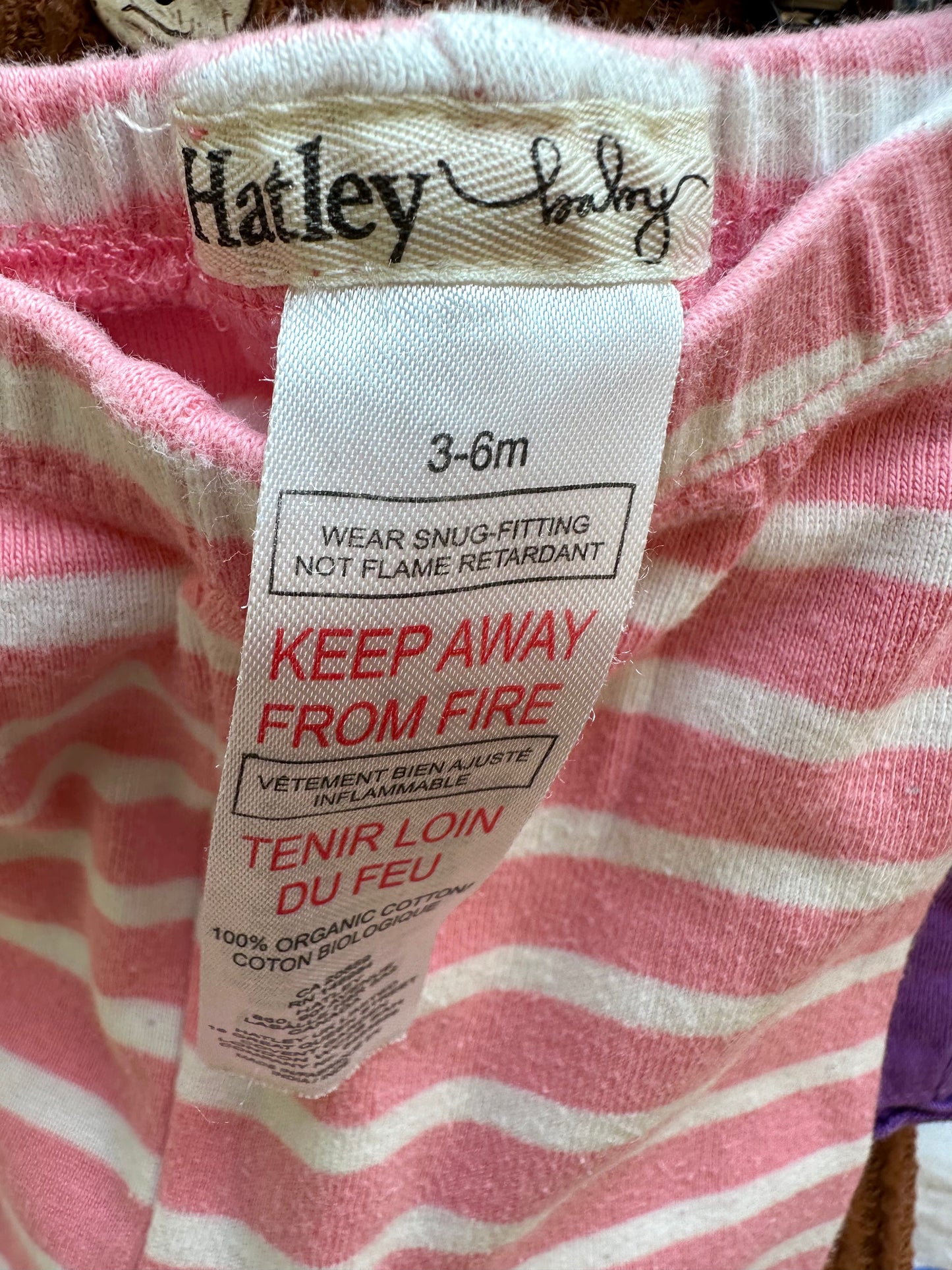 Pink White Striped Pants / 3-6m