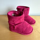 Magenta Velcro Boots / Size 4 Toddler