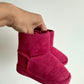 Magenta Velcro Boots / Size 4 Toddler