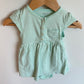 Aqua Dress Bodysuit / 9m