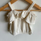Cream off the Shoulder Ruffle Top / 6-12m