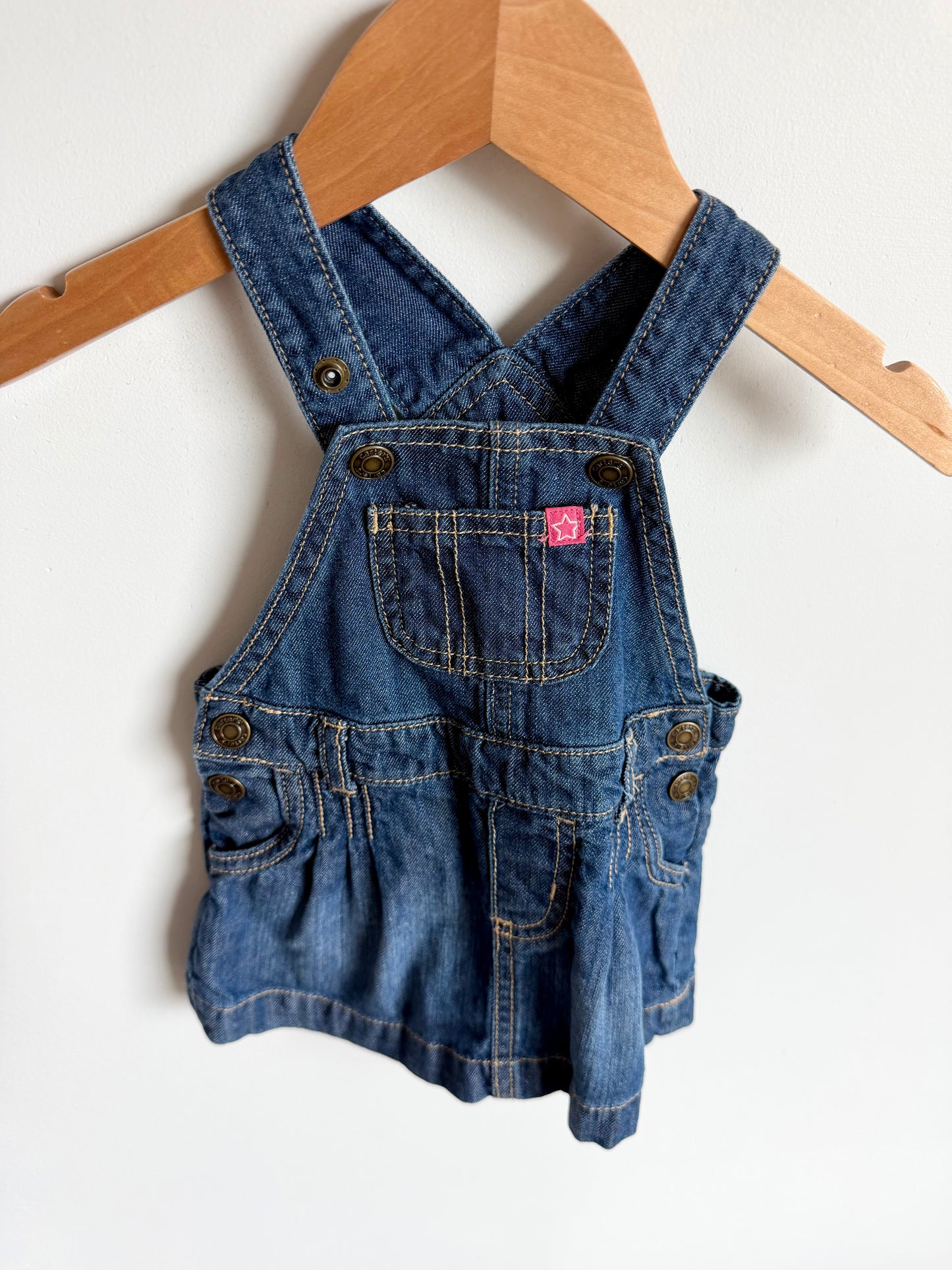 Denim Overall Dress / 6m