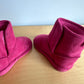 Magenta Velcro Boots / Size 4 Toddler