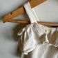 Cream off the Shoulder Ruffle Top / 6-12m
