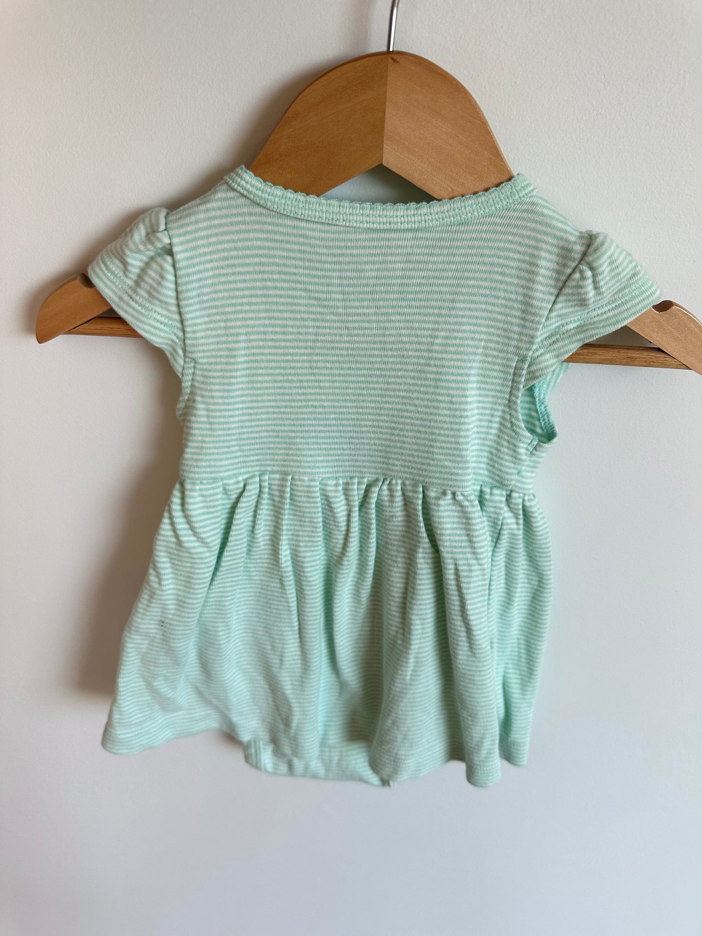 Aqua Dress Bodysuit / 9m