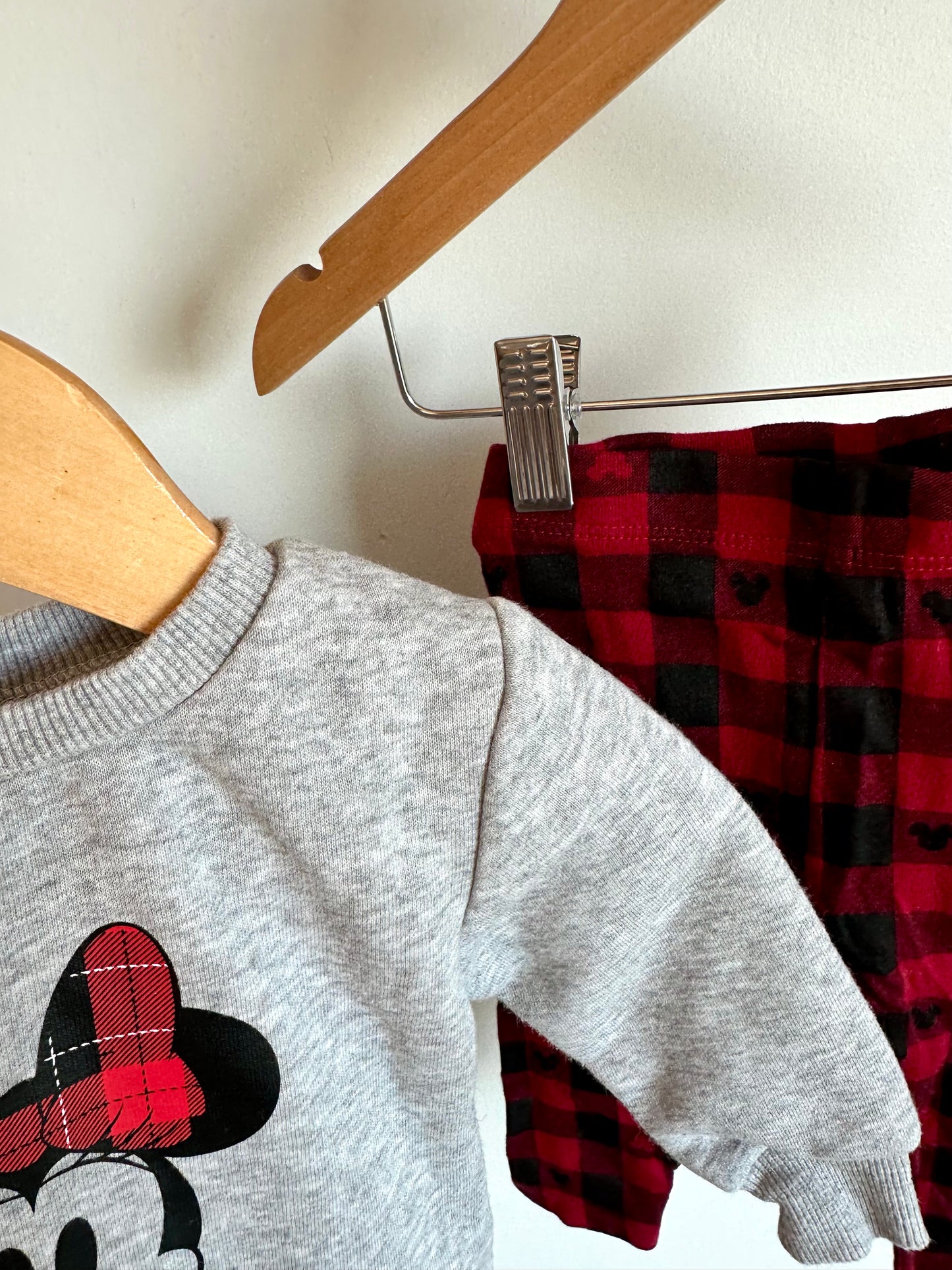 Minnie Sweater + Plaid Pants / 3-6m