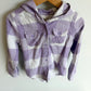 Purple Hood Checkered Top / 3T