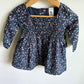 Navy Floral Rousing Dress (With Tags) / 9m