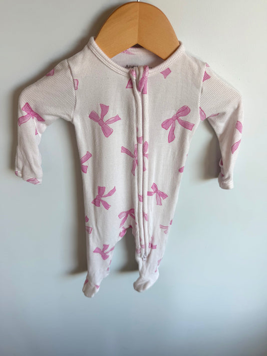 Angel Dear Pink Bow Sleeper / 0-3m