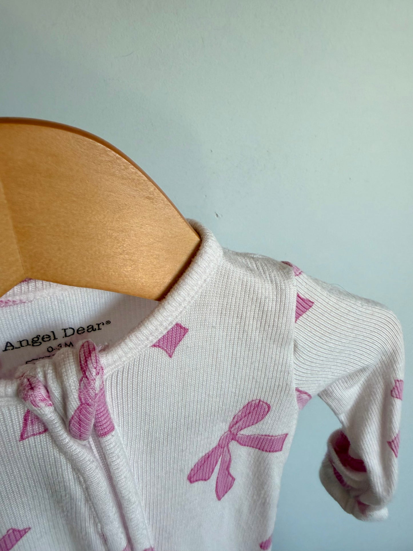 Angel Dear Pink Bow Sleeper / 0-3m