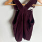 Maroon Cord Overall Dress / 4T