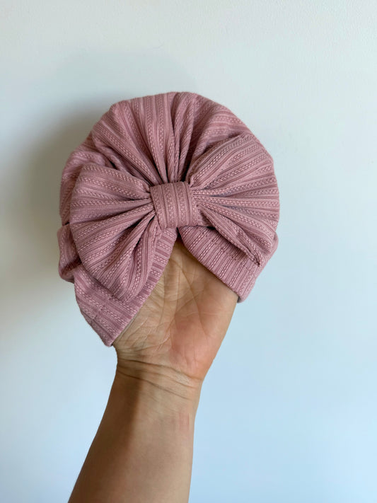 Set of 2 Blush Baby Bow Head-wraps / 6-12m?