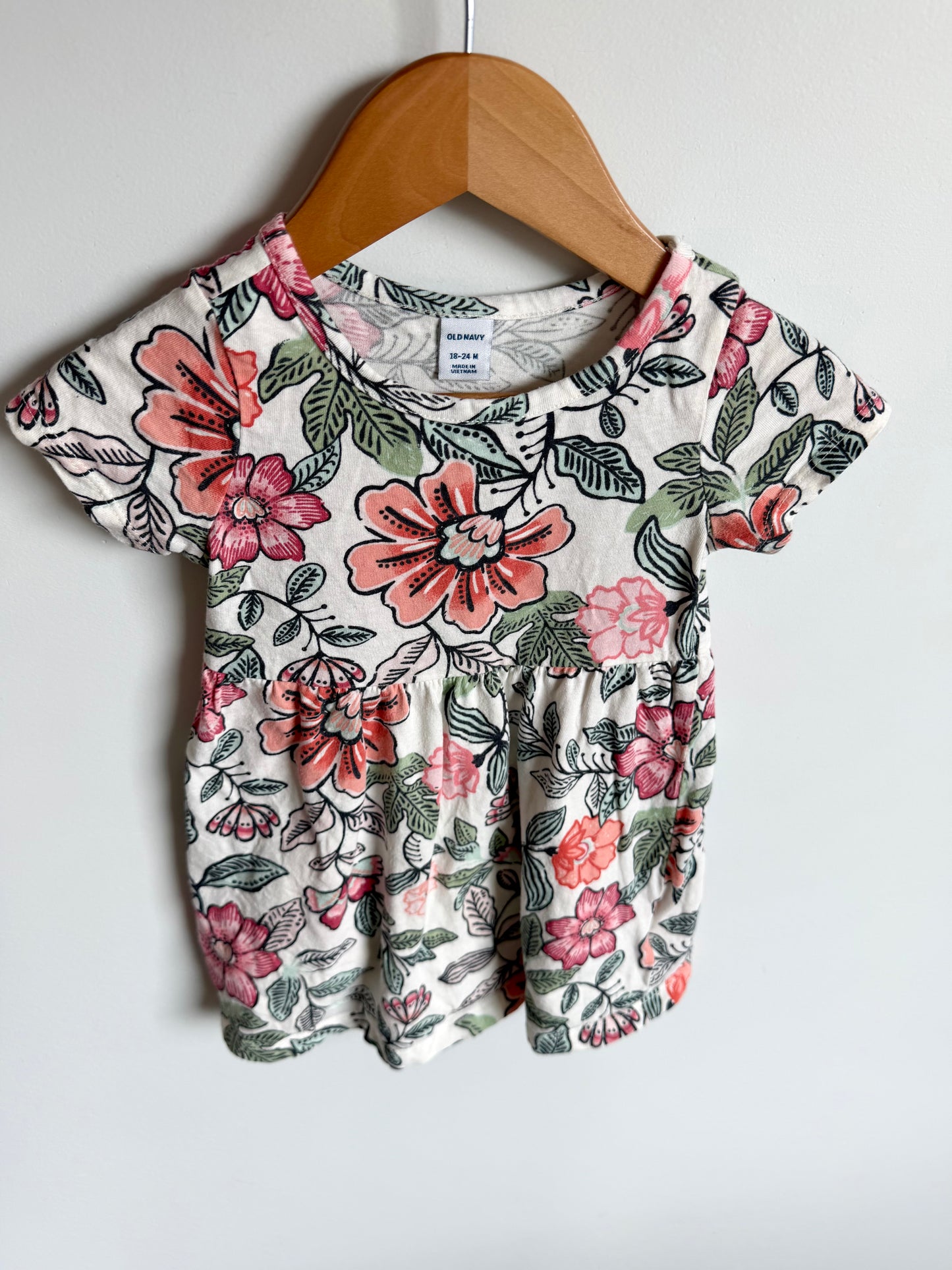 Light Floral Dress / 18-24m