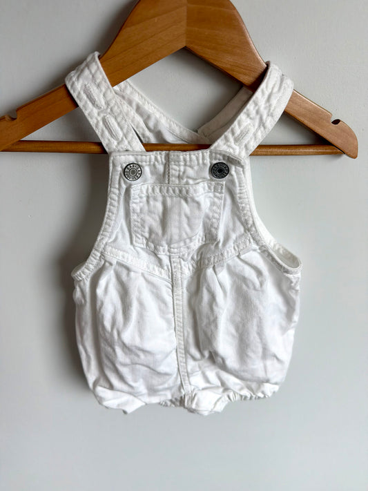 Gap White Bubble Overalls / 3-6m