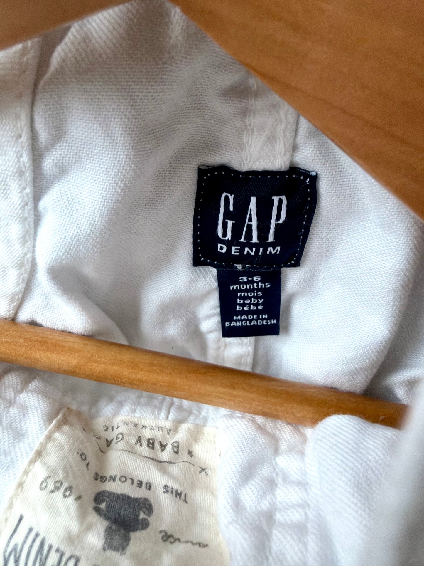 Gap White Bubble Overalls / 3-6m