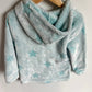 Fleece Blue Star Hoodie / 4-5T