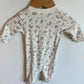 Flower Cream Footed Sleeper / 0-3m