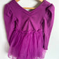 Purple Rib + Tulle Dress / 4T